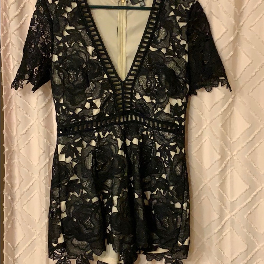 Black dressy romper